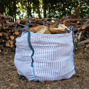 Bulk bags of hardwood logs delivered to Stowmarket area