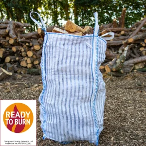 Barrow bag of larch logs delivered to Stowmarket area