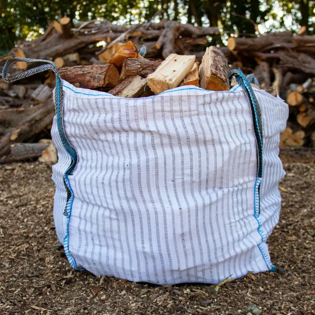 Bulk bag of larch logs delivered to the Stowmarket area