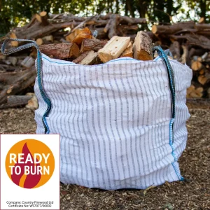 Bulk bag of larch logs delivered to the Stowmarket area